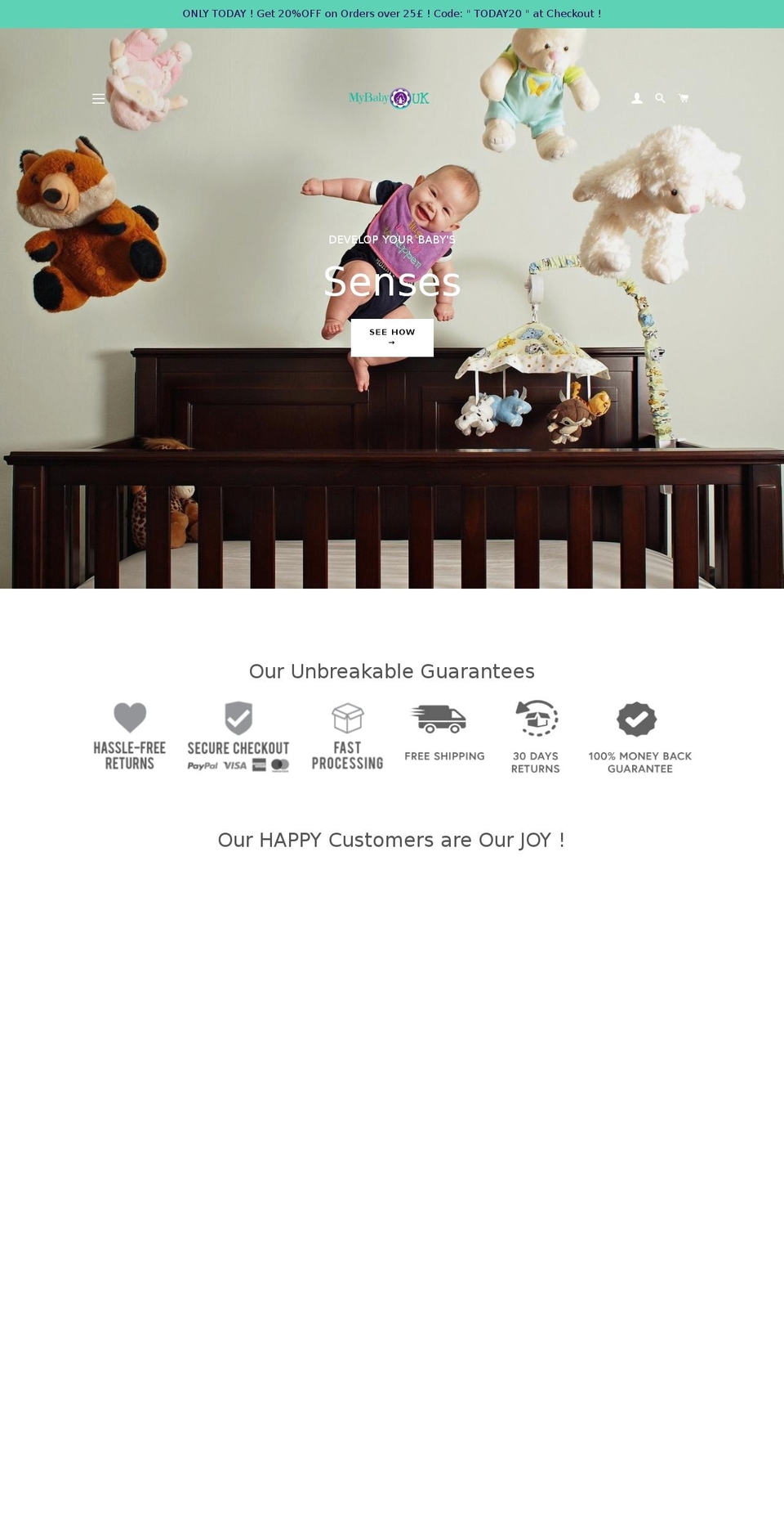 mybabyuk.com shopify website screenshot