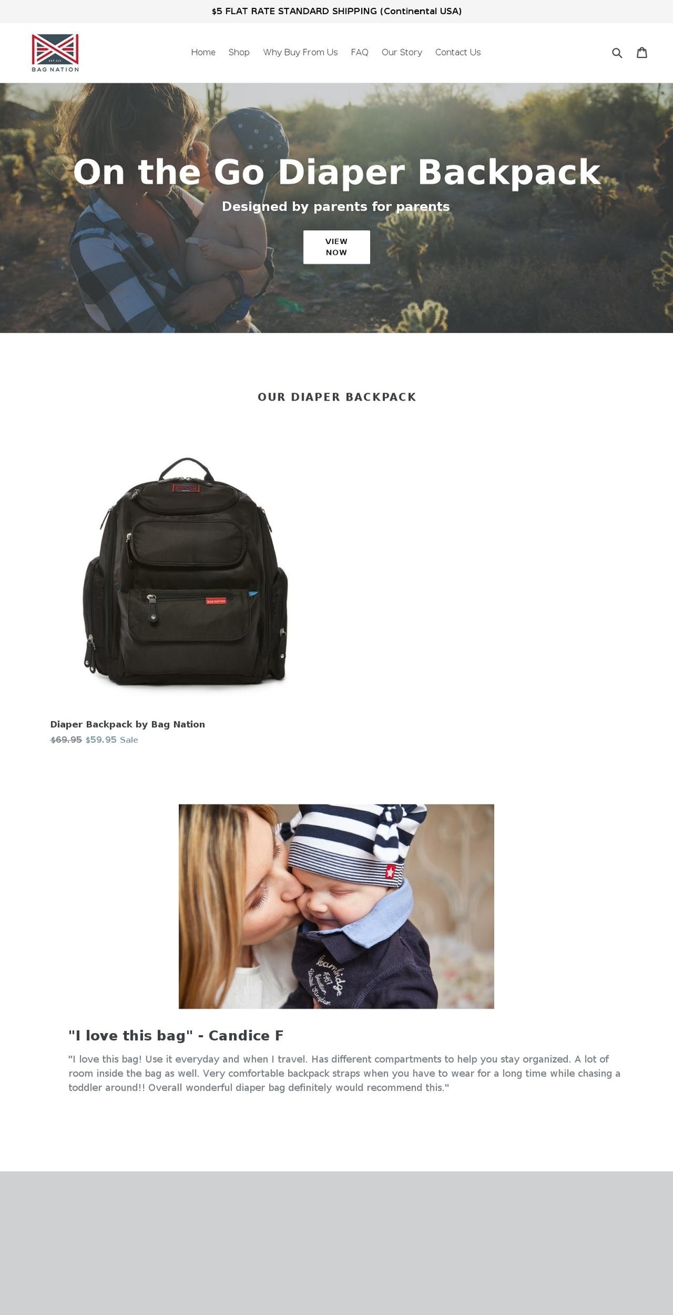 mybagnation.com shopify website screenshot