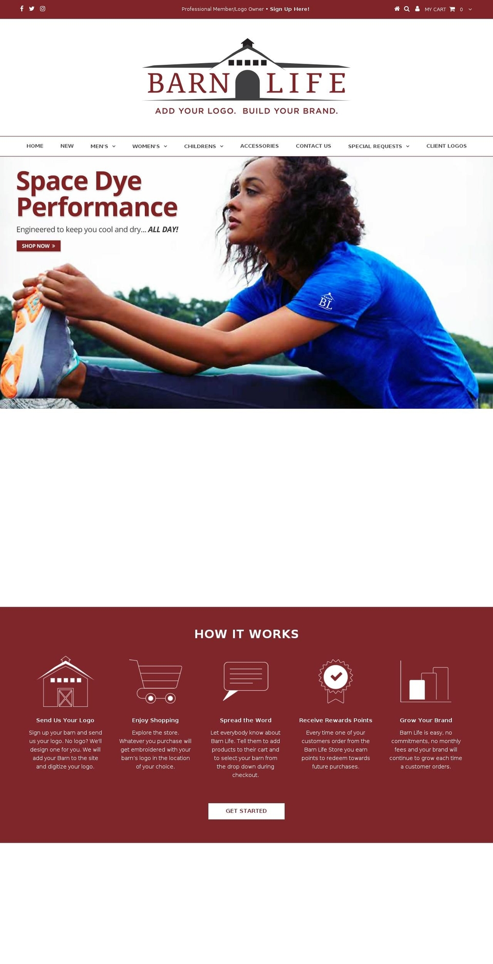 mybarnlife.com shopify website screenshot