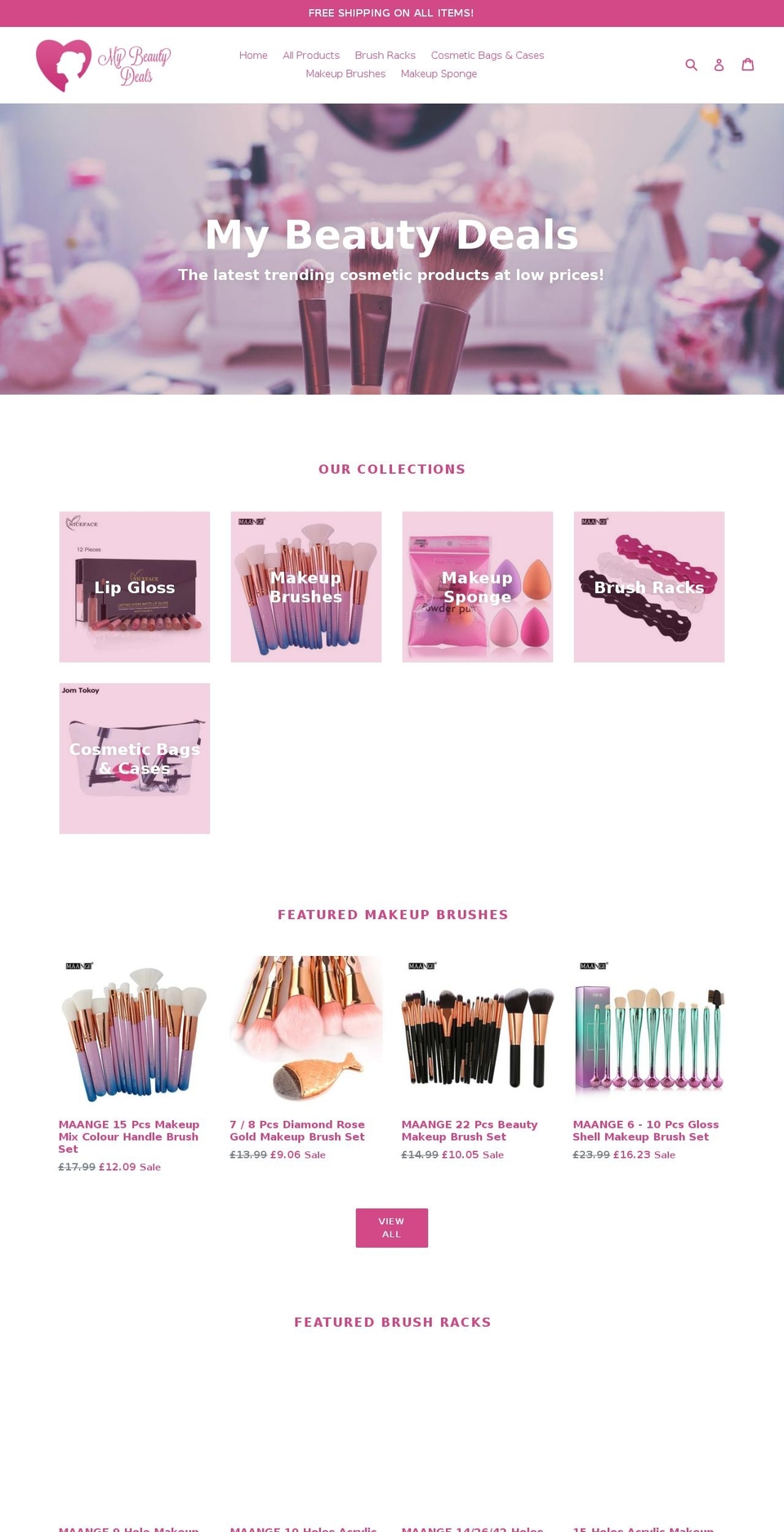 mybeauty.deals shopify website screenshot