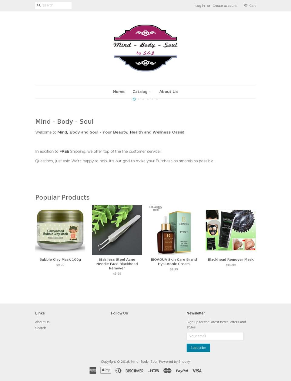 mybeautyandhealthshop.com — Shopify storefront screenshot