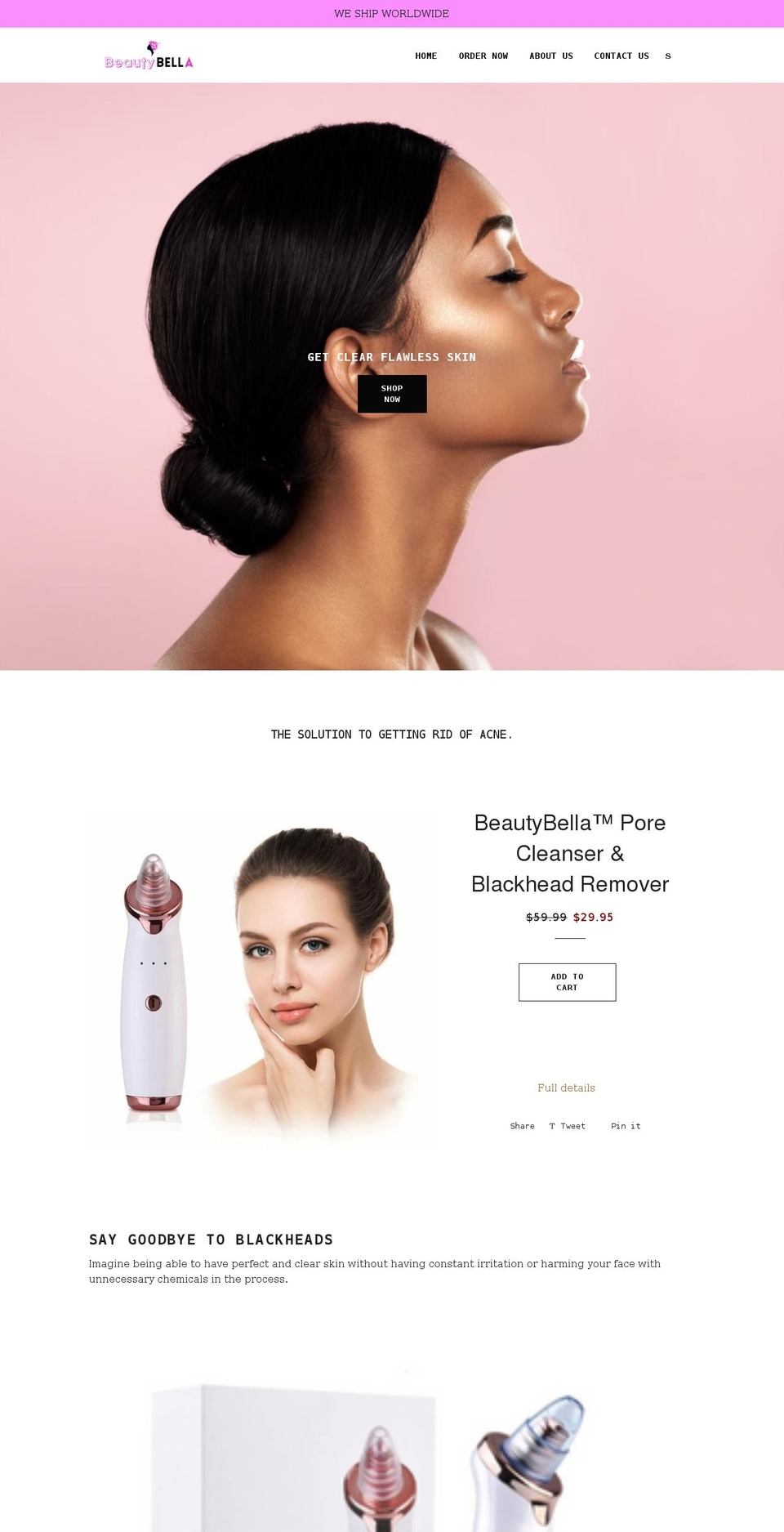 mybeautybella.com shopify website screenshot