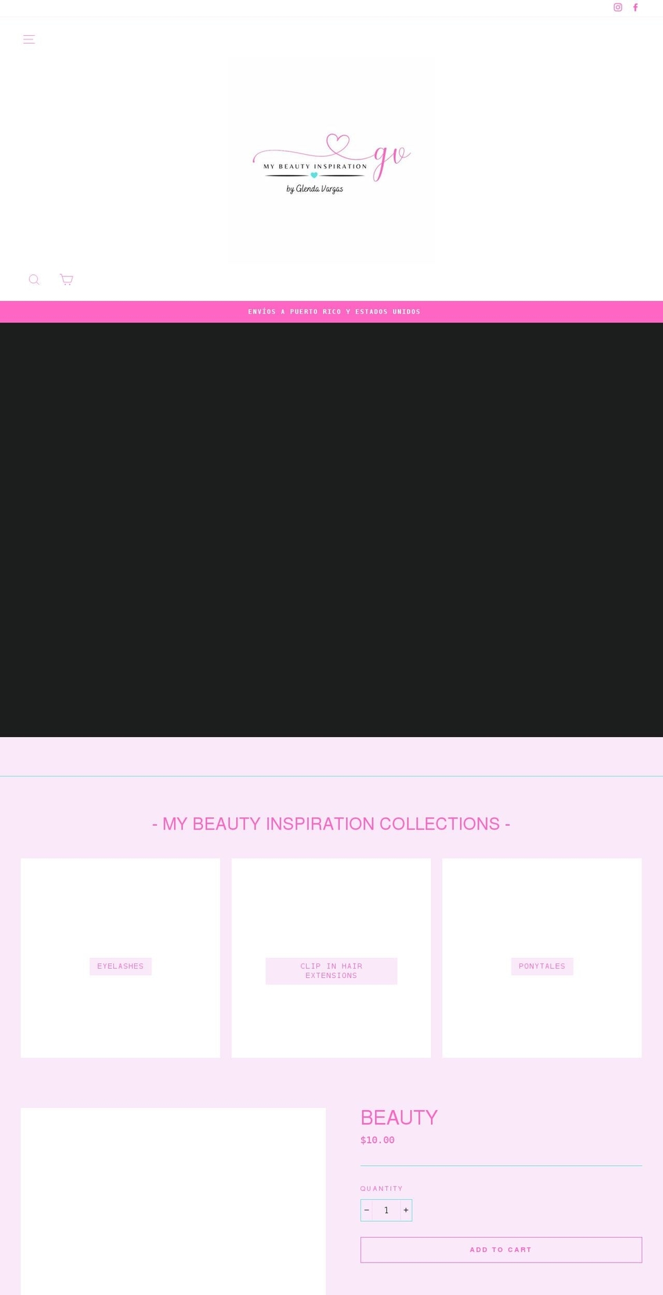 mybeautyinspiration.com shopify website screenshot