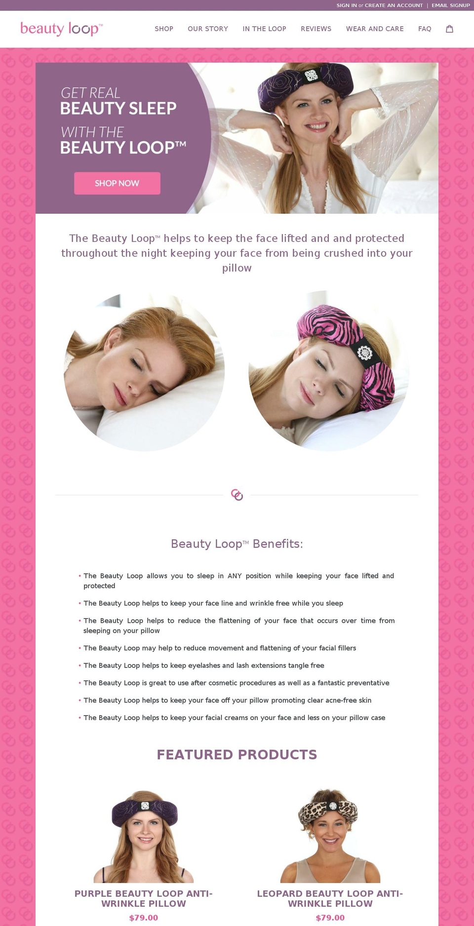 Beauty Loop v1.2 Shopify theme site example mybeautyloop.com