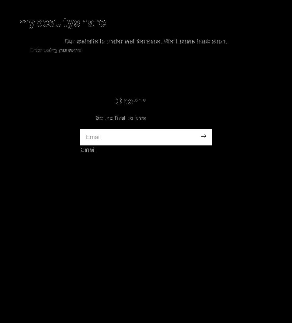 mybeautyshare.com shopify website screenshot