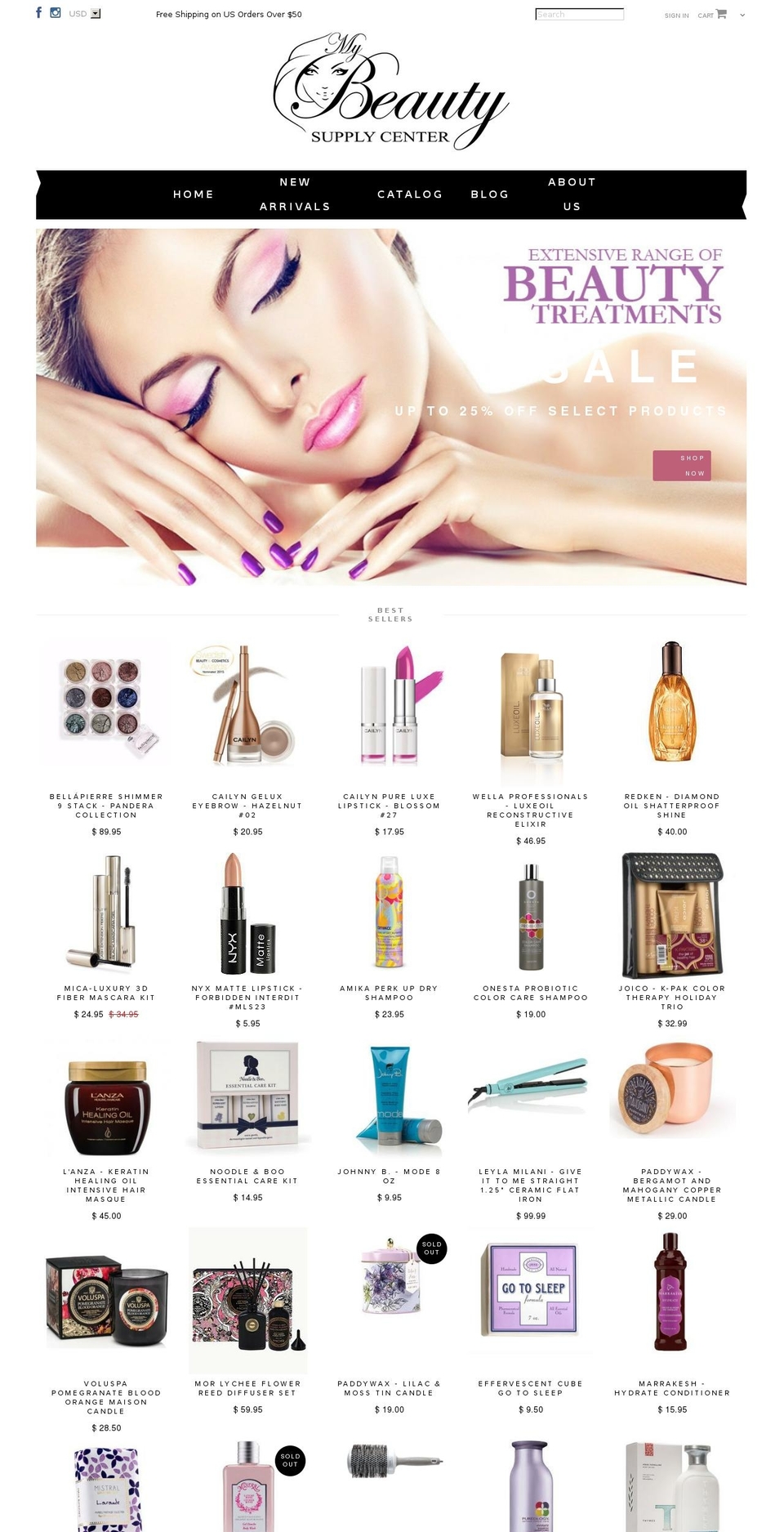 mybeautysupplycenter.com shopify website screenshot