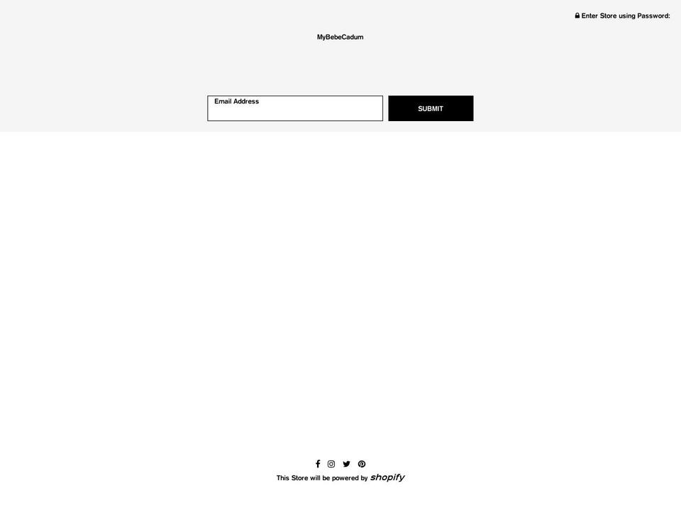 mybebecadum.com — Shopify storefront screenshot