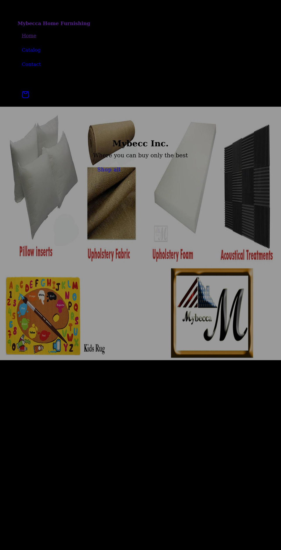 mybeccainc.com shopify website screenshot