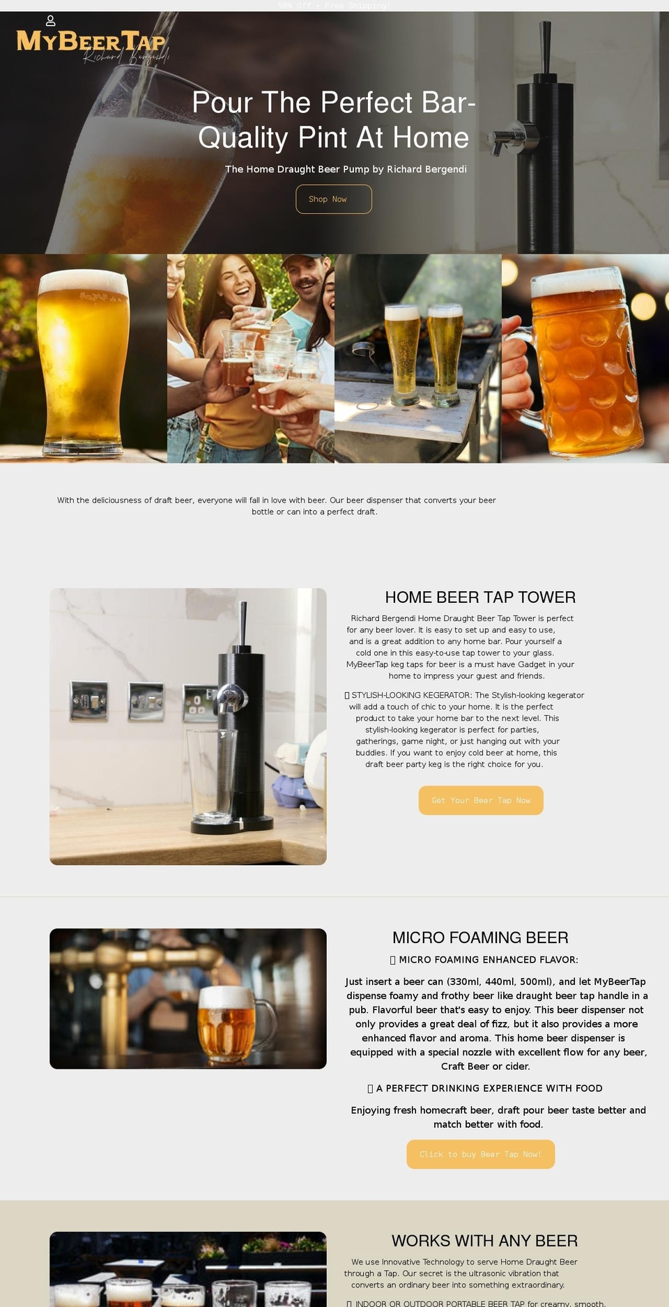 Theme-rikoeasy Shopify theme site example mybeertap.com