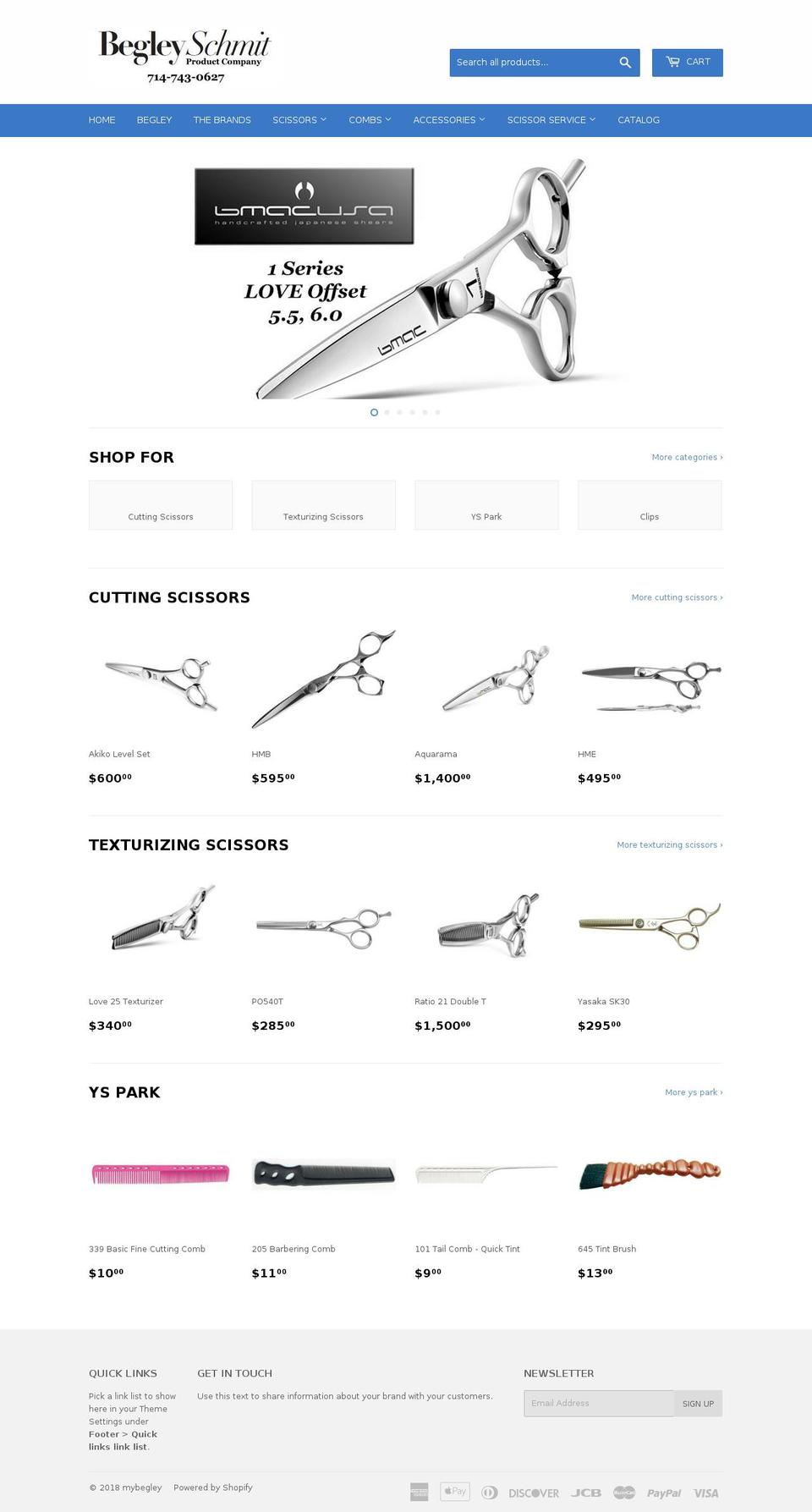 mybegley.com shopify website screenshot