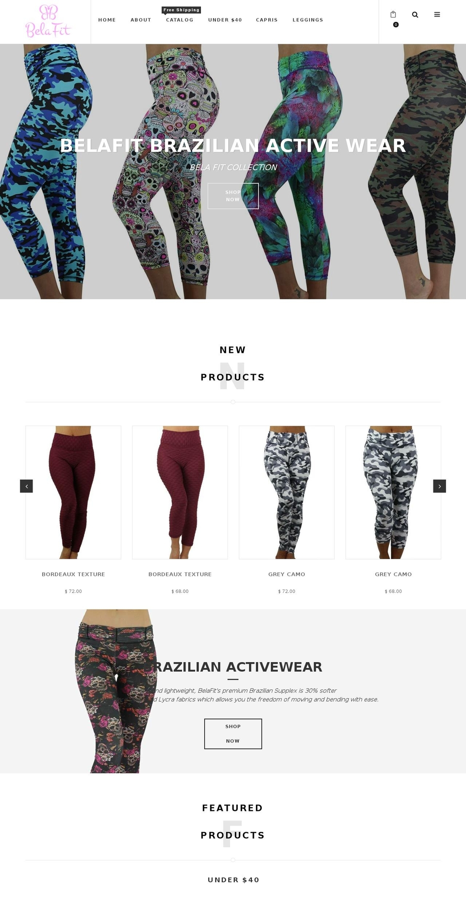 mybelafit.com shopify website screenshot