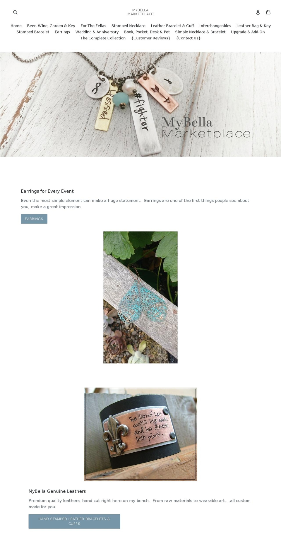 mybellamarketplace.com — Shopify storefront screenshot
