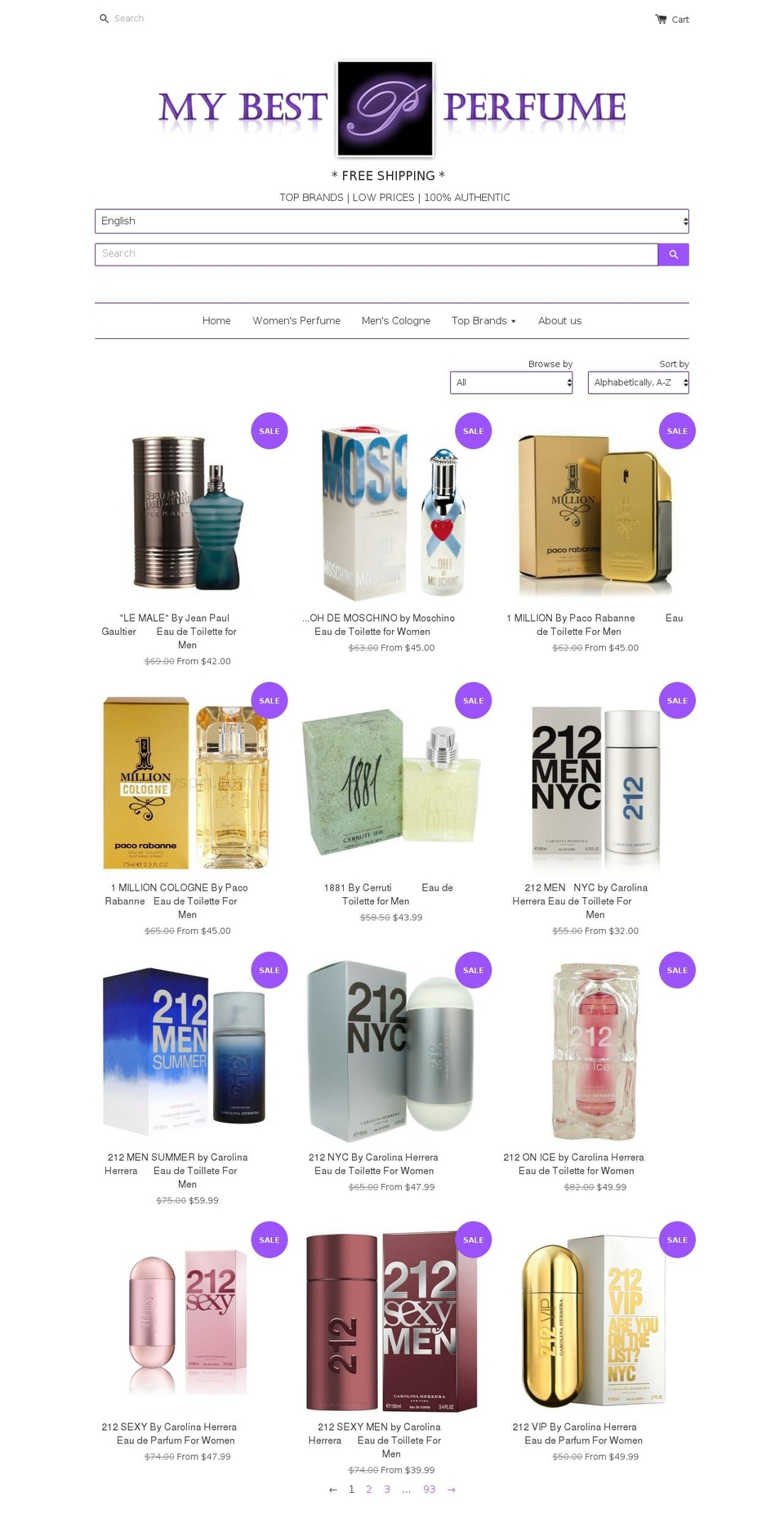 mybestperfumewholesale.com shopify website screenshot