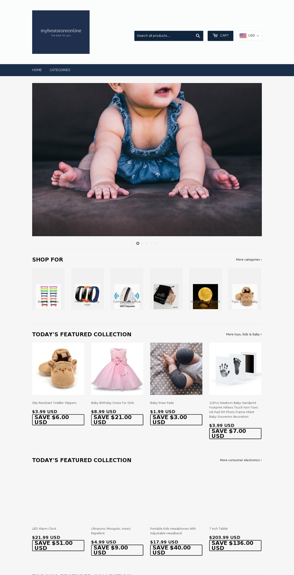 mybeststoreonline.com — Shopify storefront screenshot