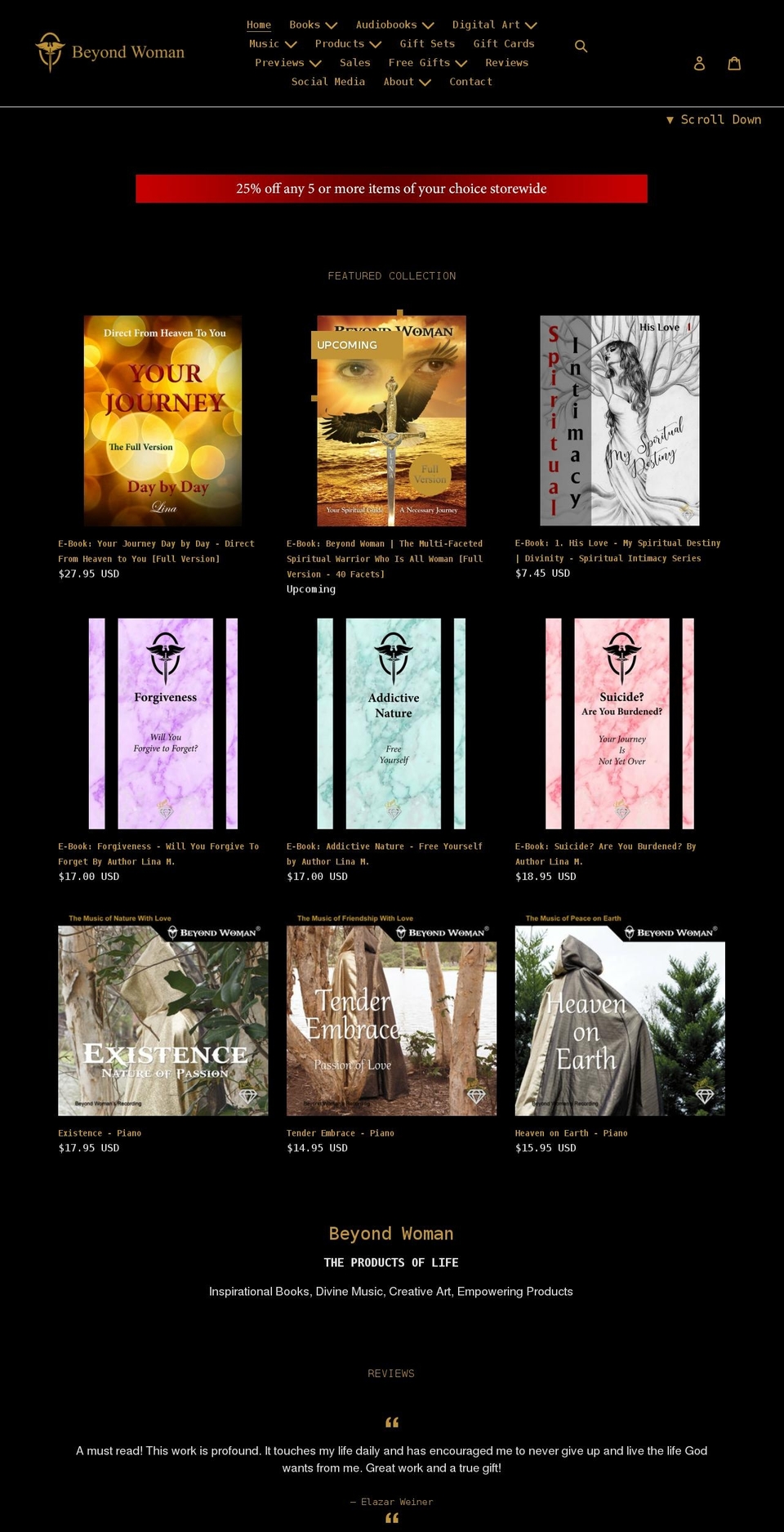 mybeyondwoman.com shopify website screenshot