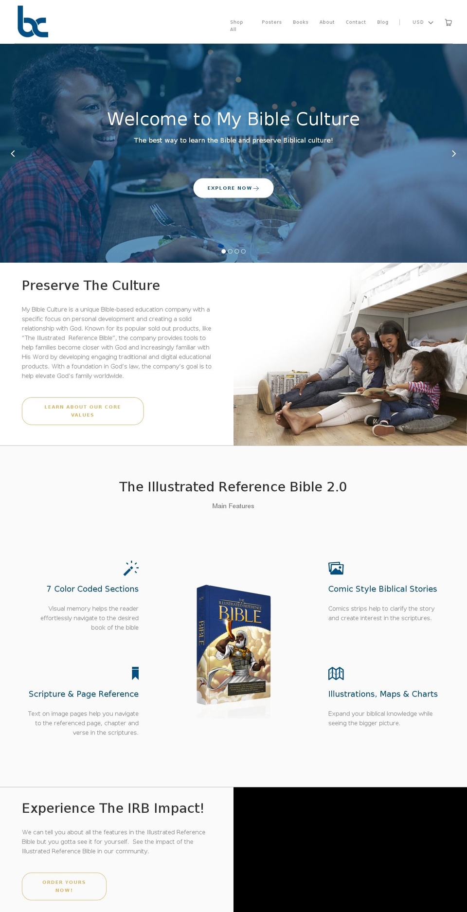 mybiblehistory.com — Shopify storefront screenshot