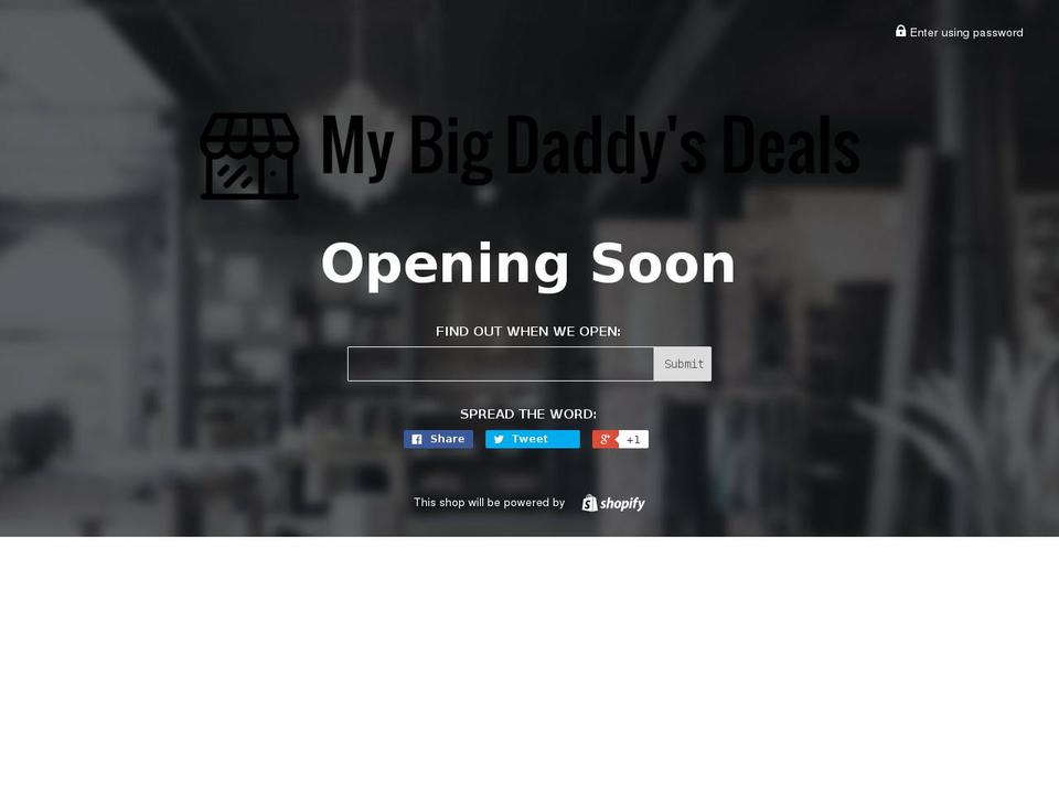 dealmills-v3-0 Shopify theme site example mybigdaddysdeals.com