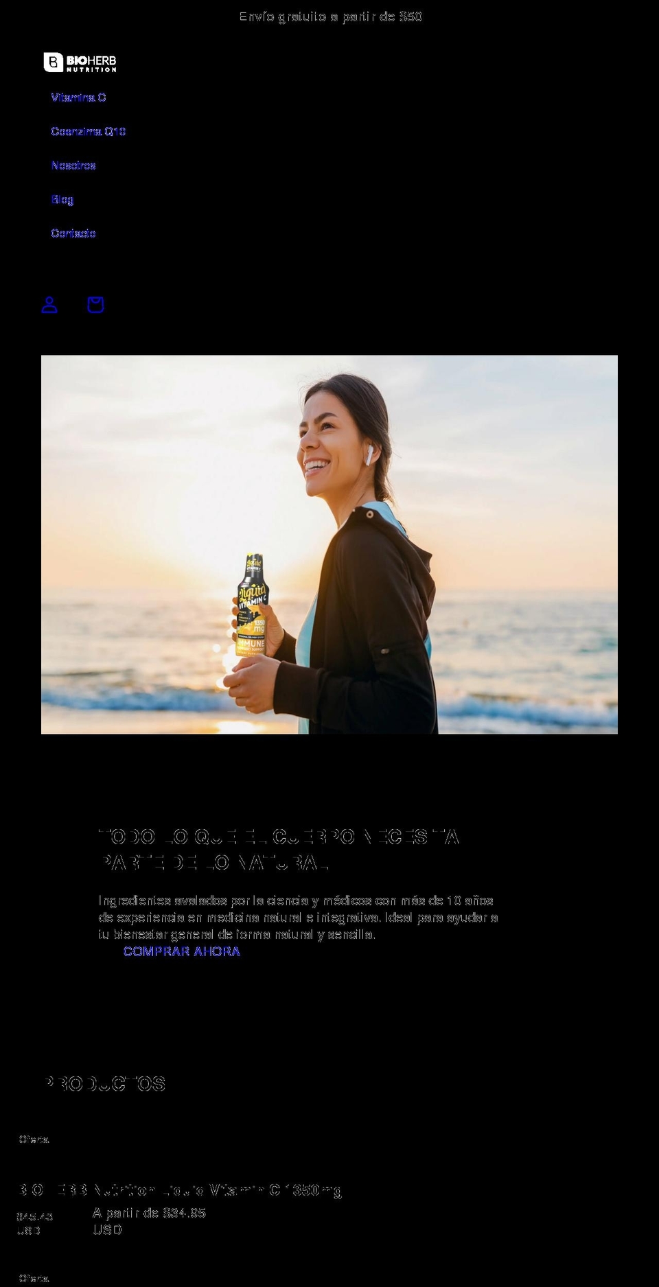 mybioherb.com shopify website screenshot