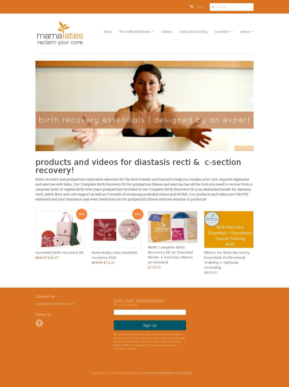 mybirthrecovery.com — Shopify storefront screenshot