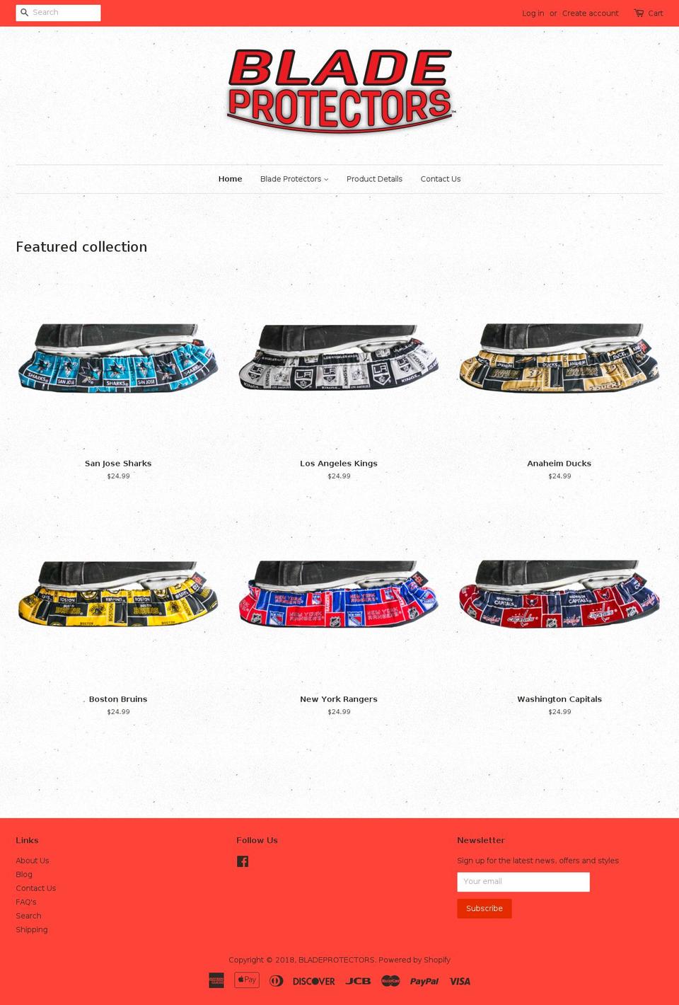 mybladeprotectors.com — Shopify storefront screenshot