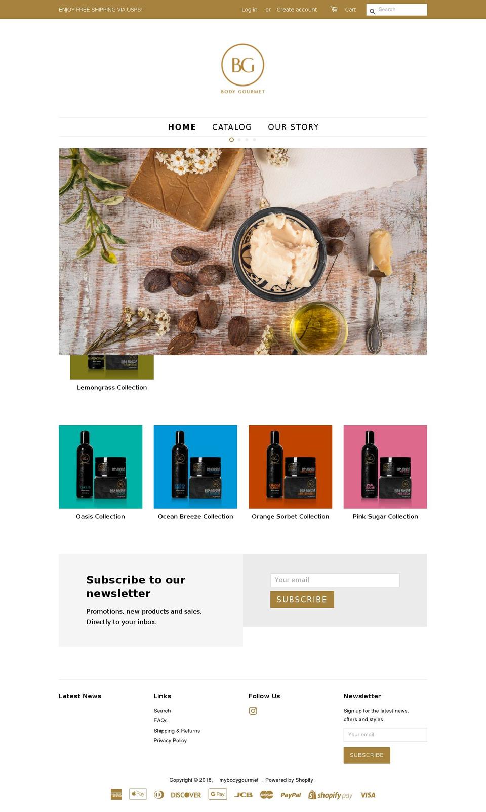 mybodygourmet.com shopify website screenshot