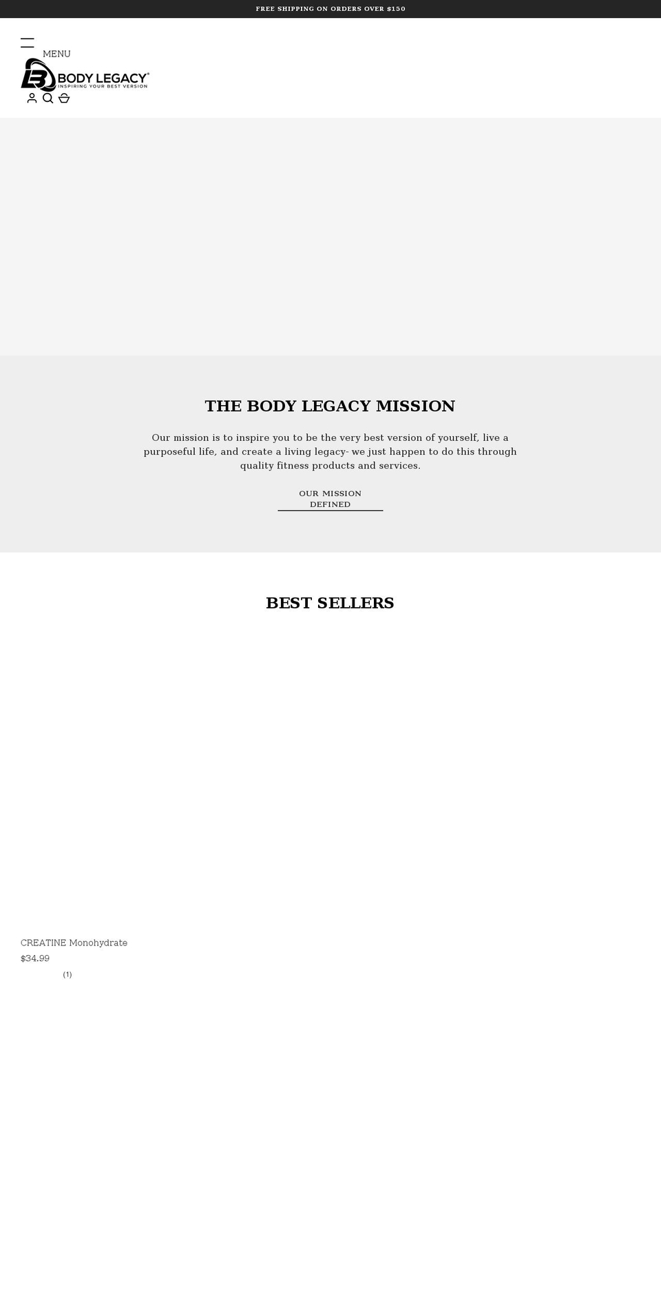 mybodylegacy.com shopify website screenshot