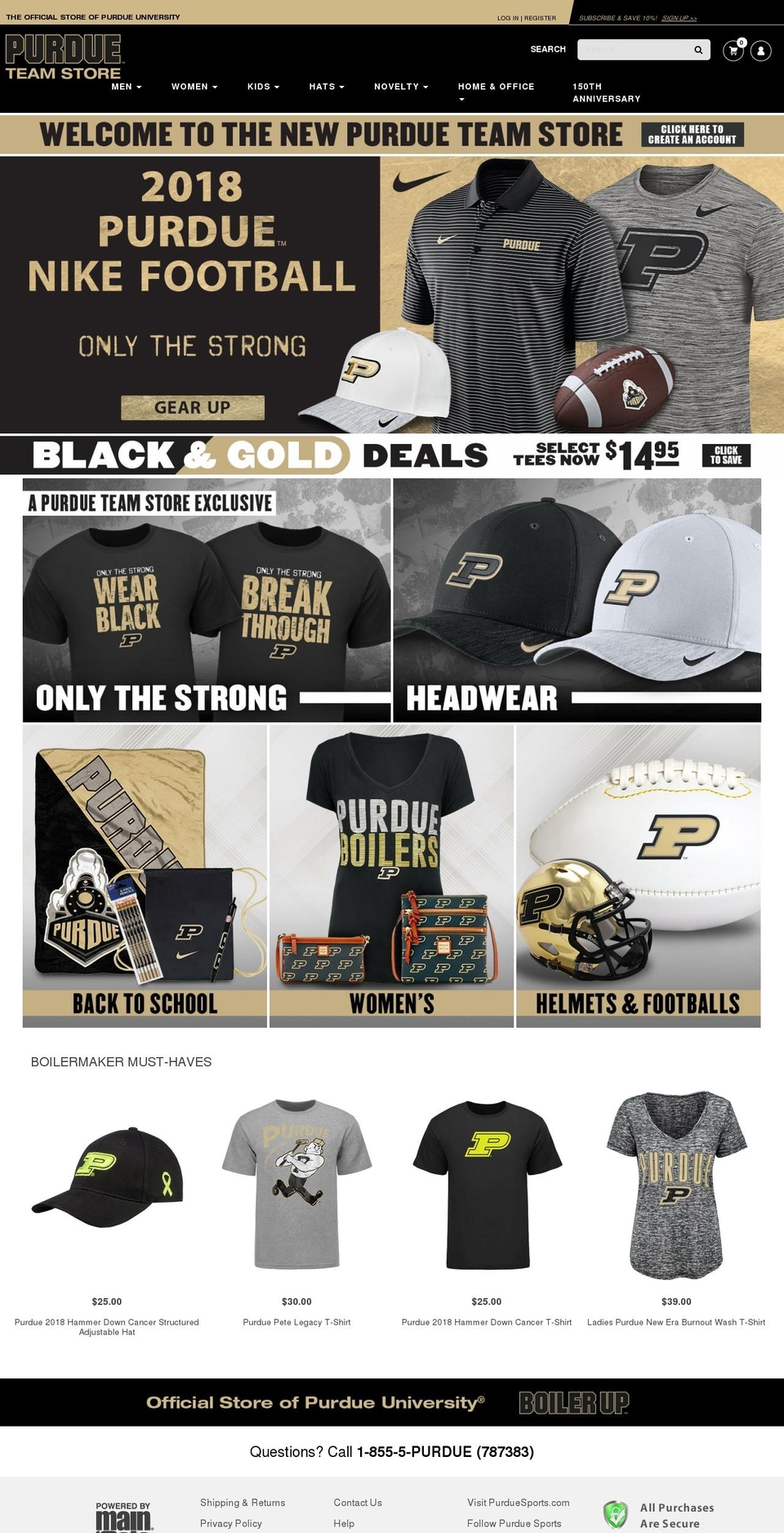 purdue-team-store-a360 Shopify theme site example myboilermaker.com