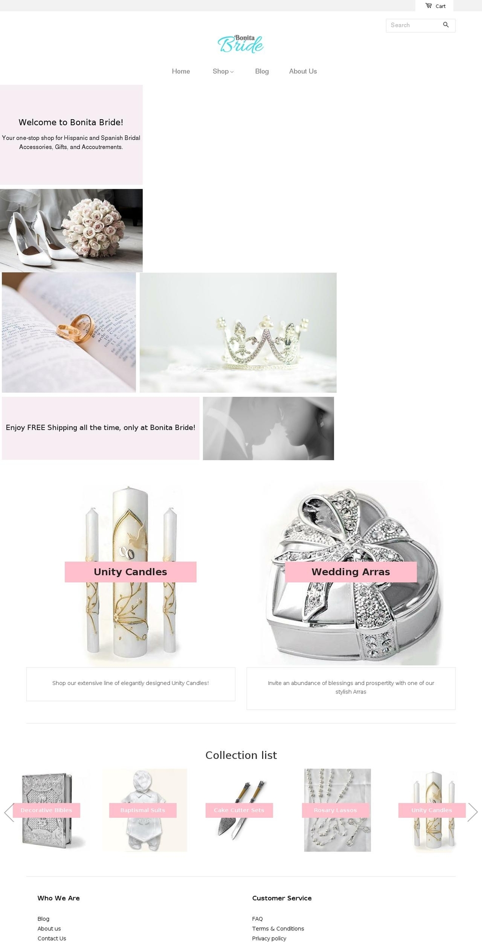 mybonitabride.com — Shopify storefront screenshot