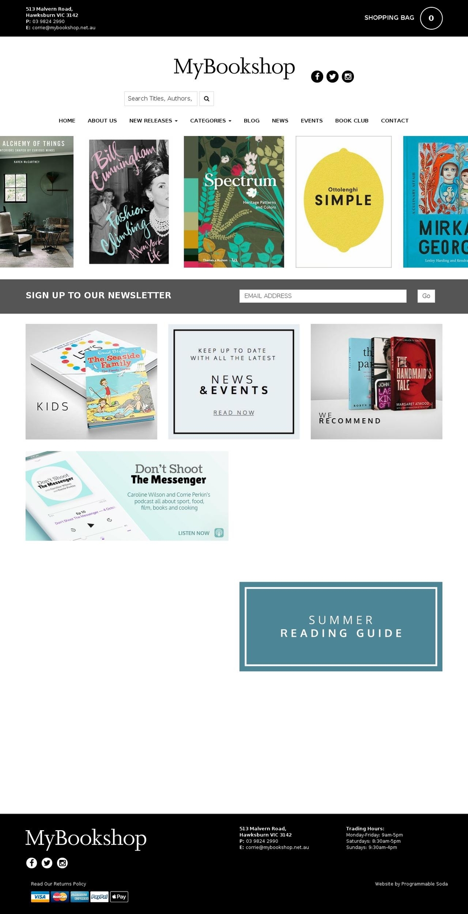 mybookshop.com.au shopify website screenshot