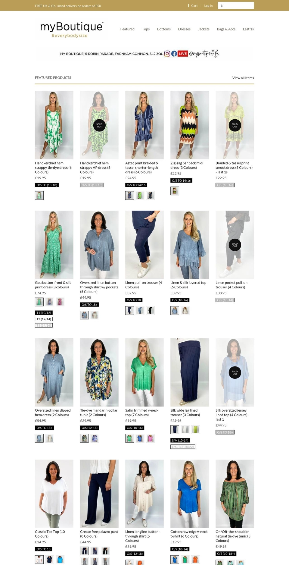 myboutique.online shopify website screenshot