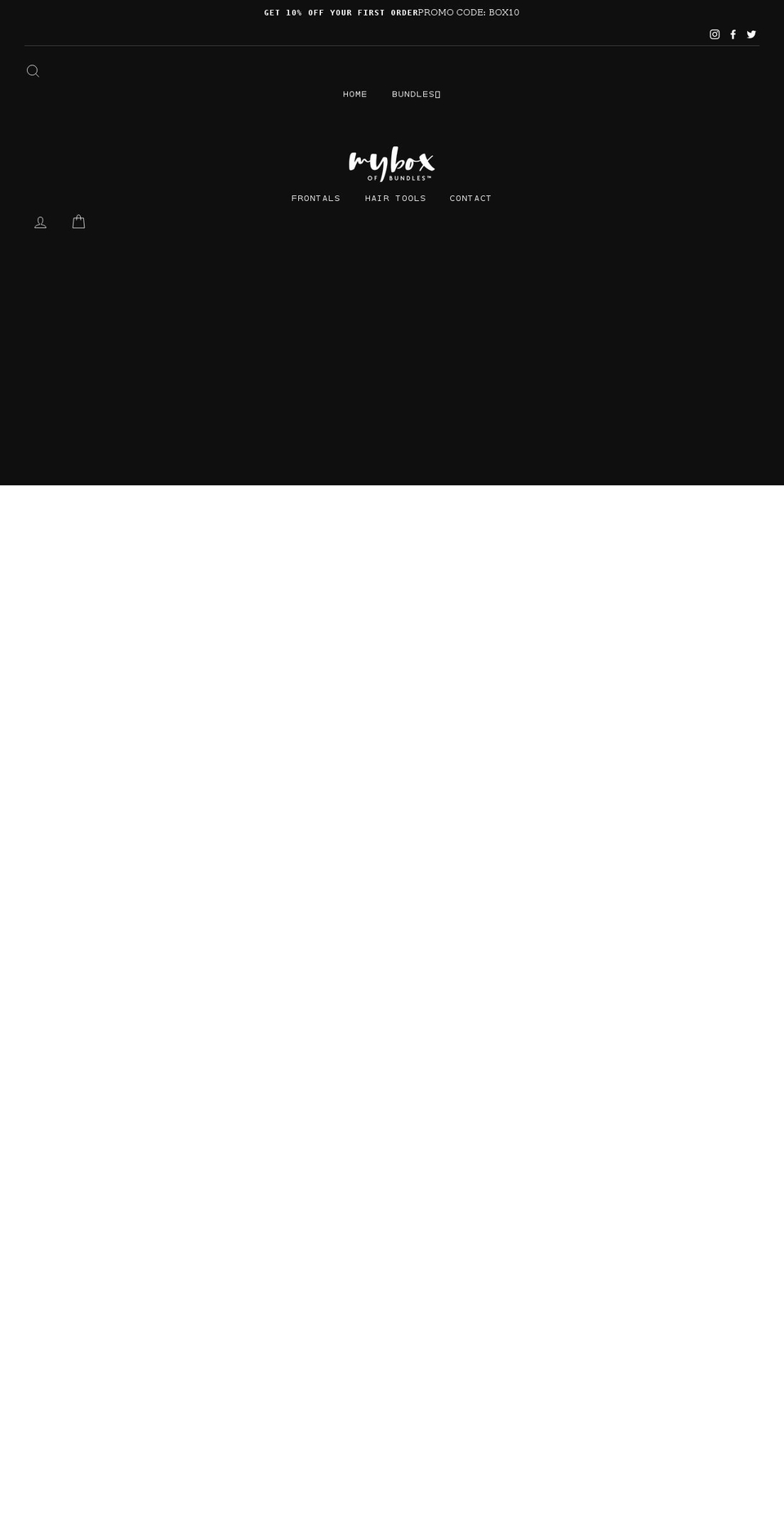 myboxofbundles.com shopify website screenshot