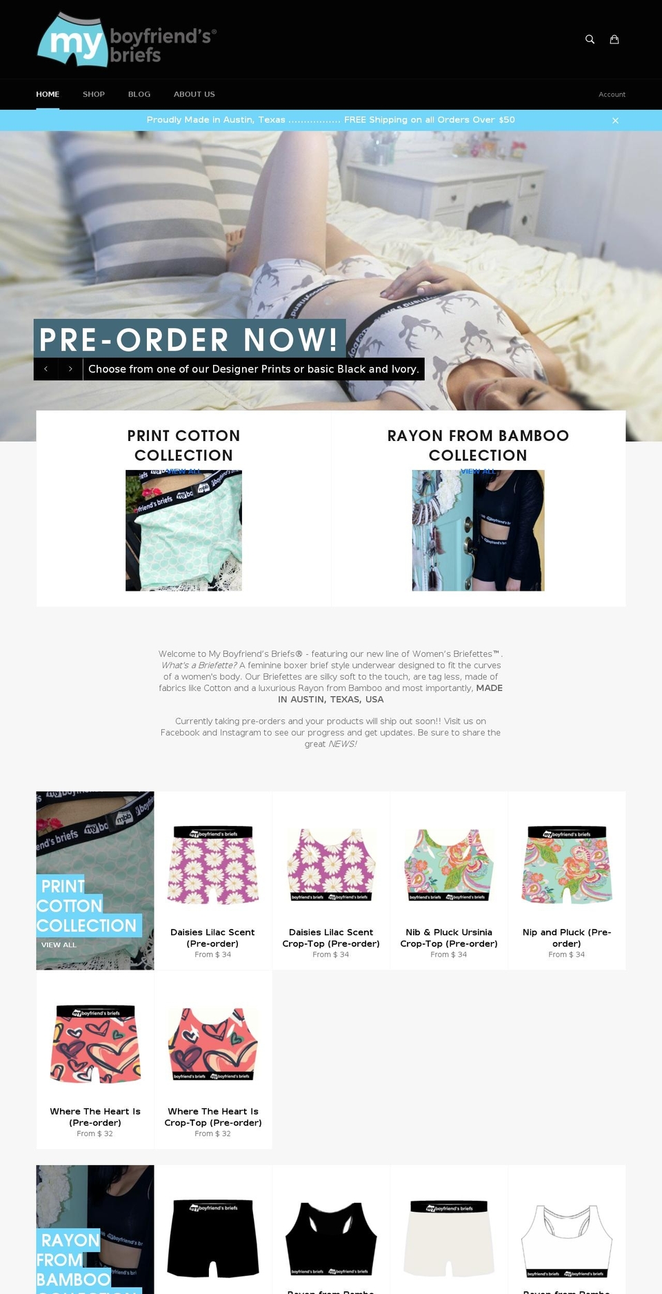 myboyfriendsbriefs.com — Shopify storefront screenshot