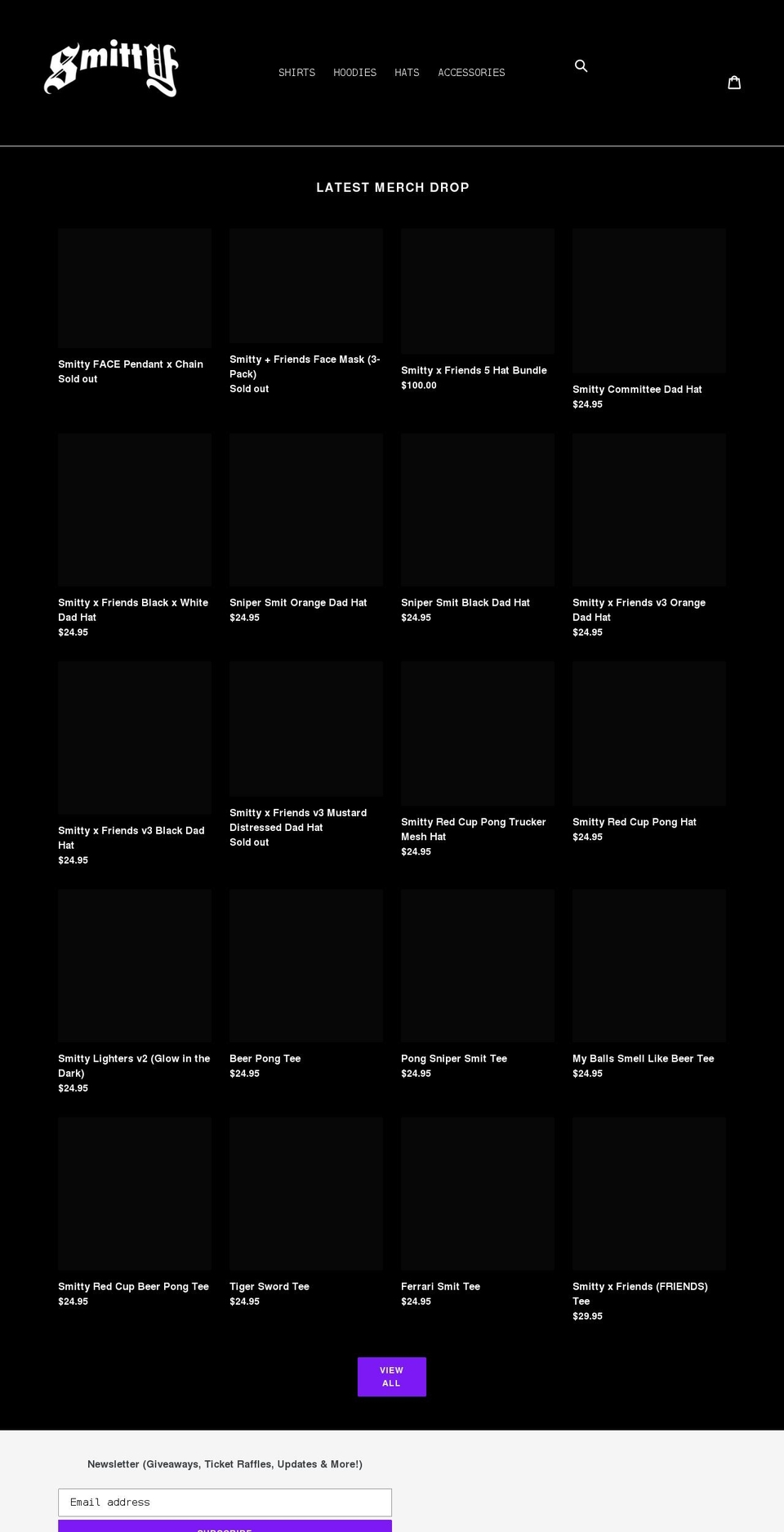 myboysmitty.com shopify website screenshot