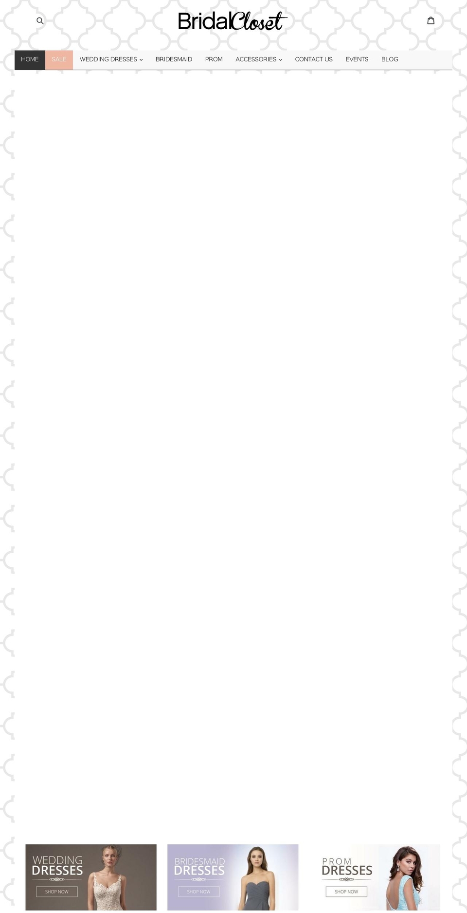 mybridalcloset.com shopify website screenshot