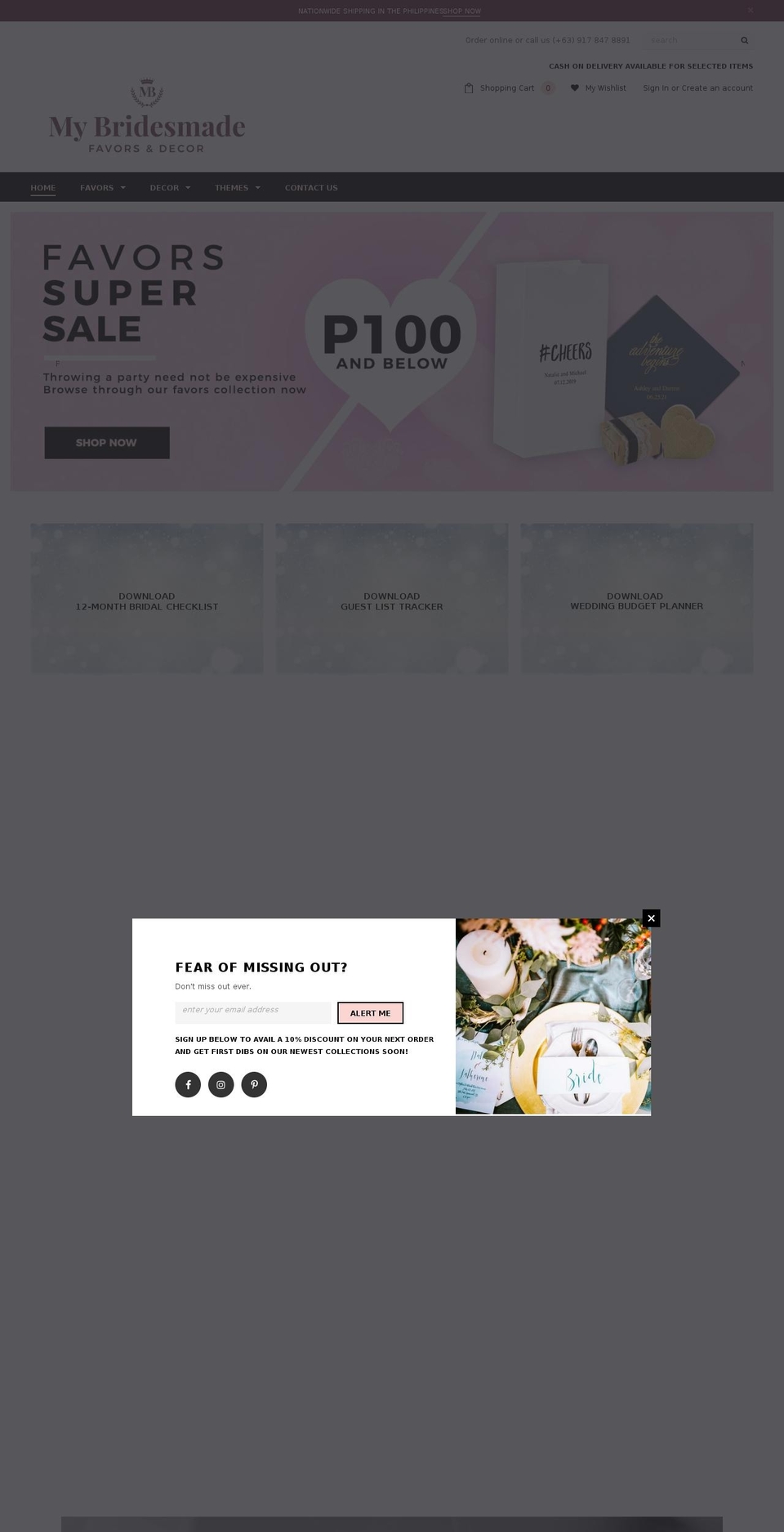 mybridesmade.com — Shopify storefront screenshot