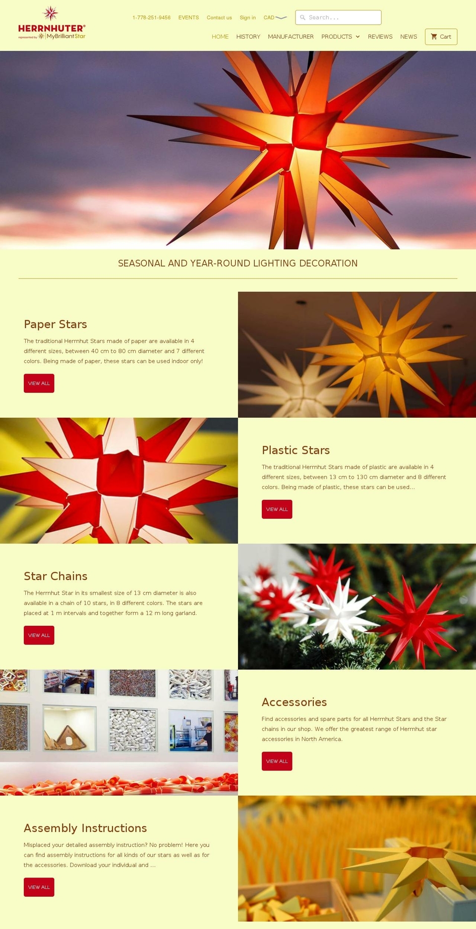mybrilliantstar.com — Shopify storefront screenshot
