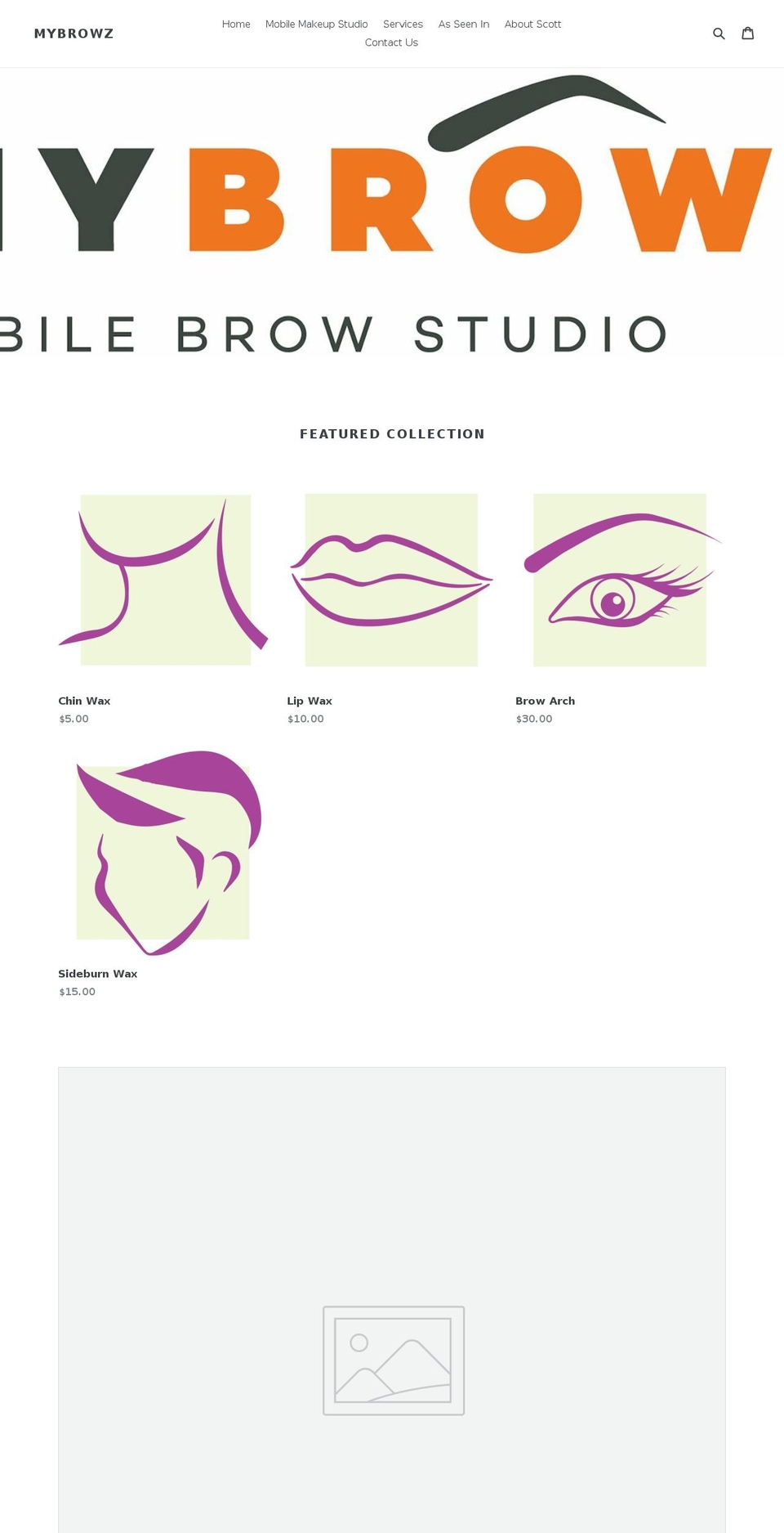 mybrowz.com shopify website screenshot
