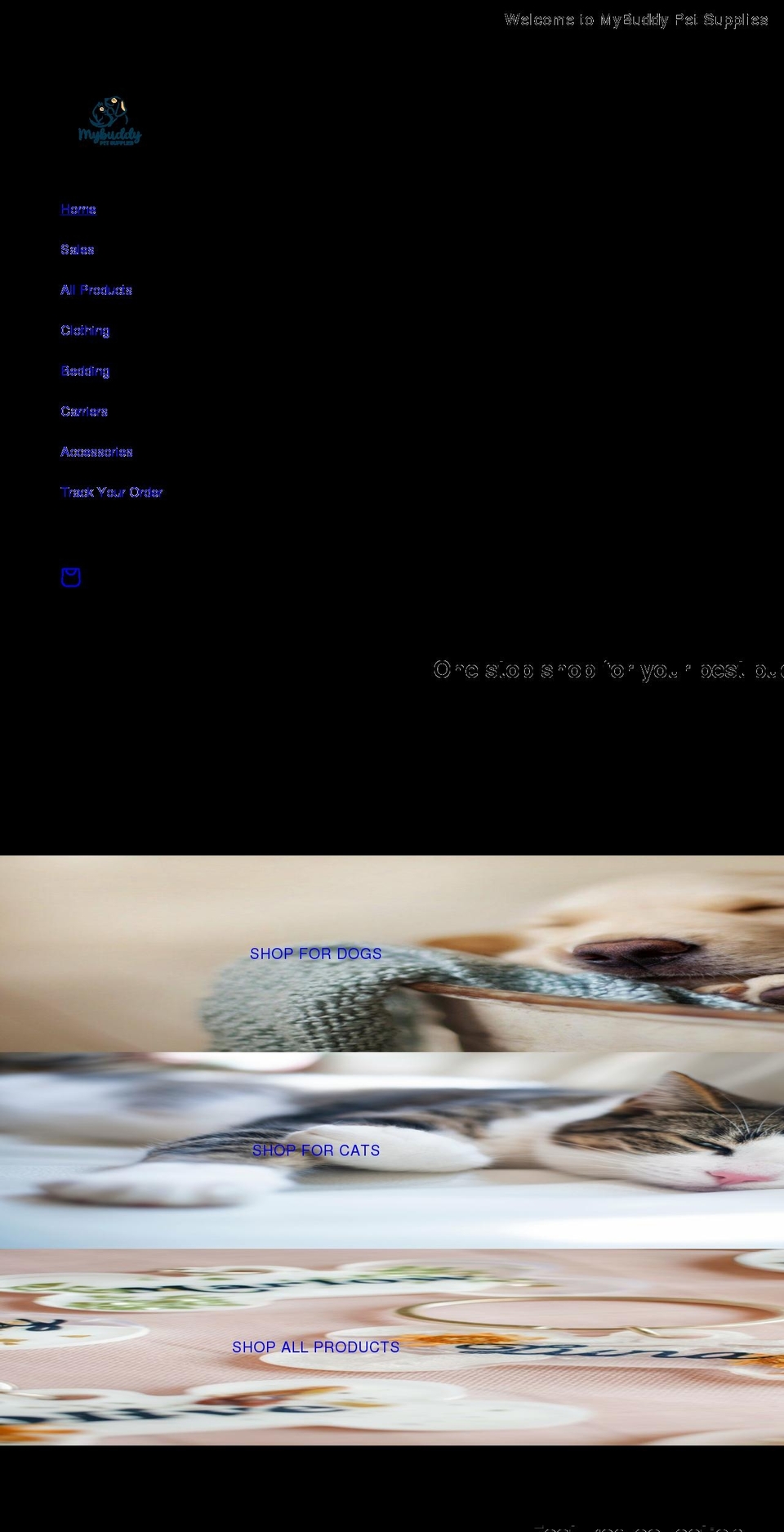 mybuddypetsupply.com shopify website screenshot