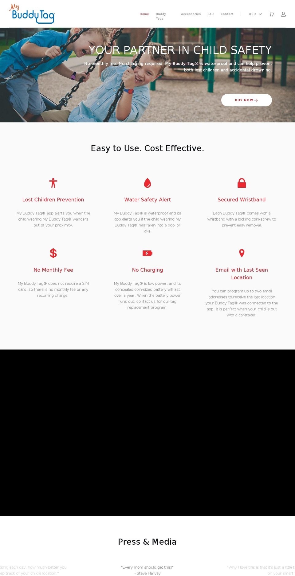 mybuddytag.com — Shopify storefront screenshot