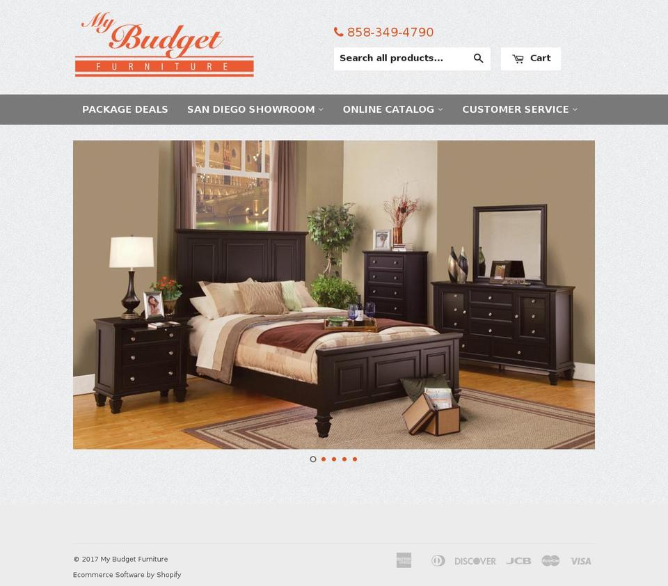 mybudgetfurniture.com shopify website screenshot
