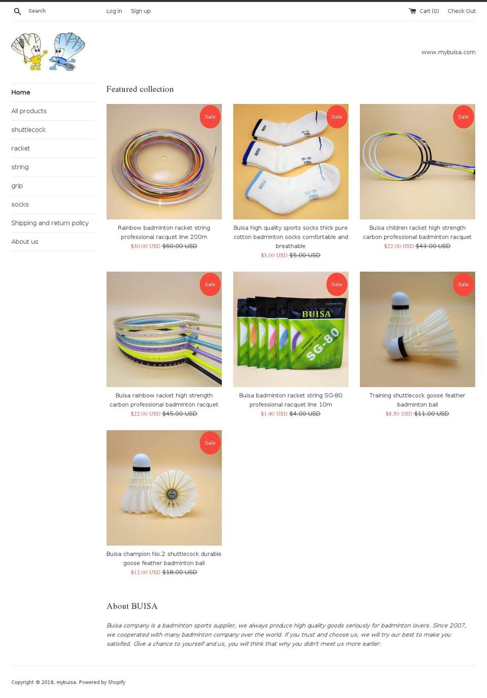 mybuisa.com — Shopify storefront screenshot