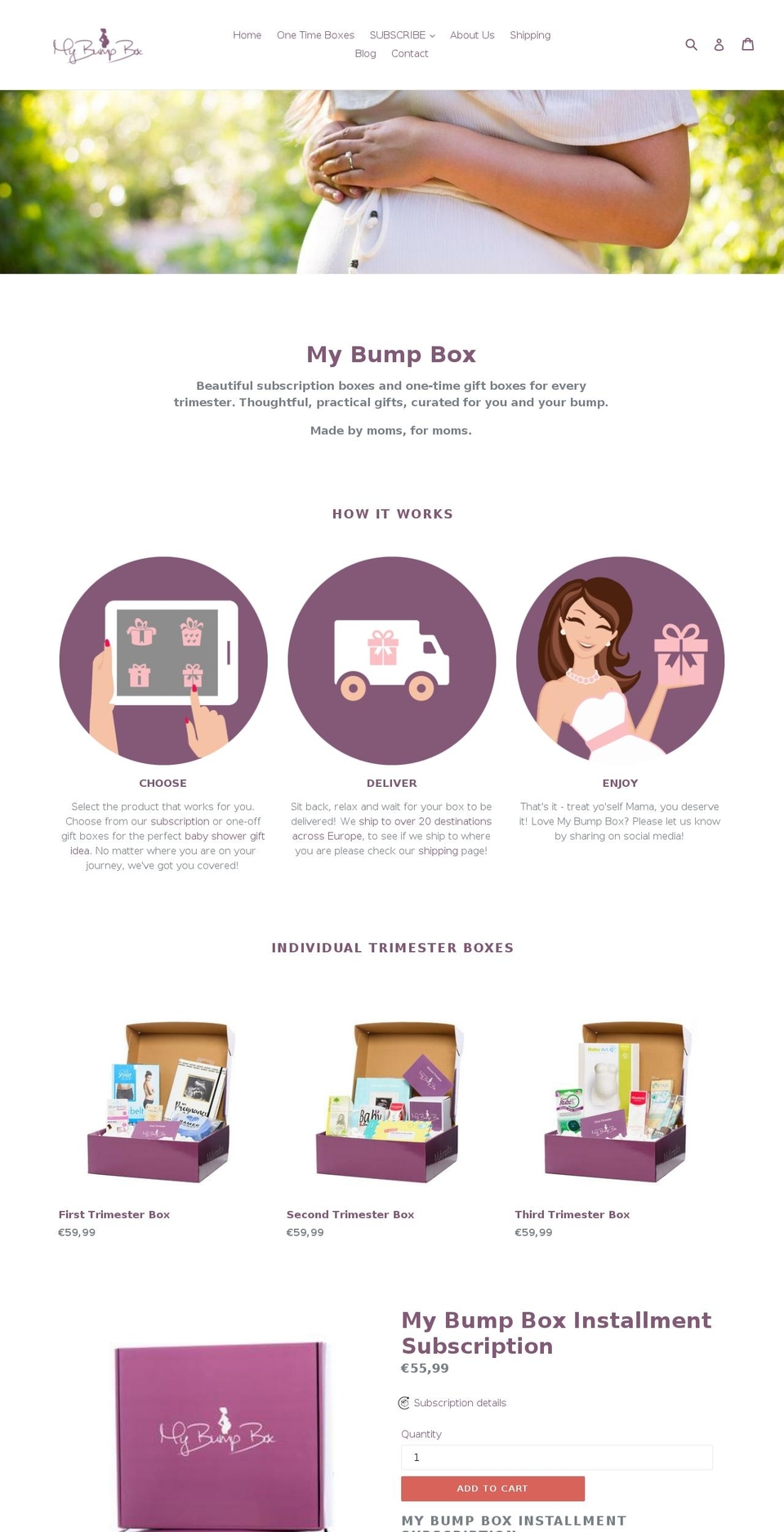 mybumpbox.com — Shopify storefront screenshot