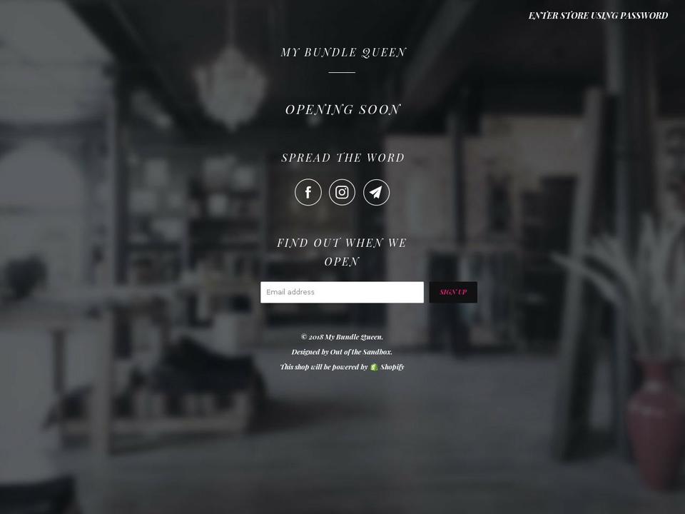 mybundlequeen.com — Shopify storefront screenshot
