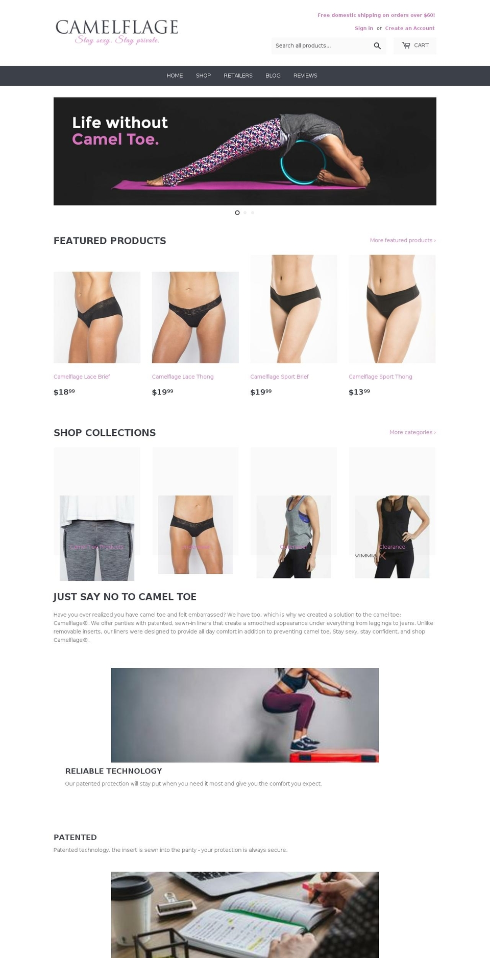 mycamelflage.com — Shopify storefront screenshot