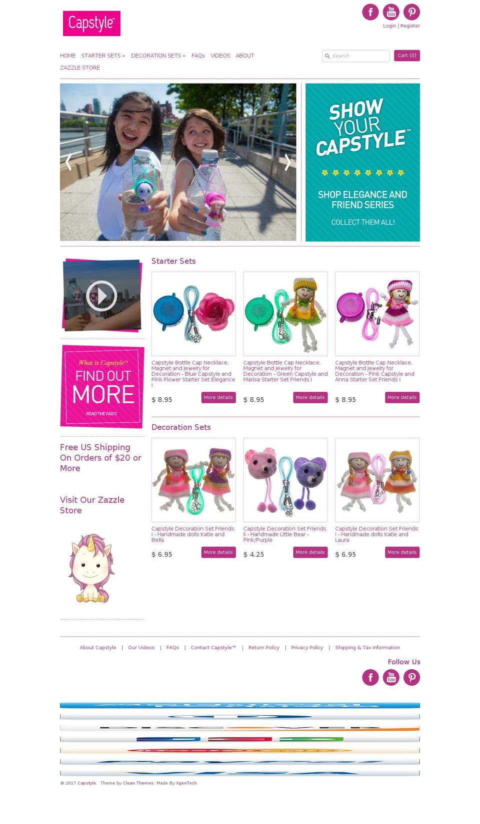 mycapstyle.com shopify website screenshot