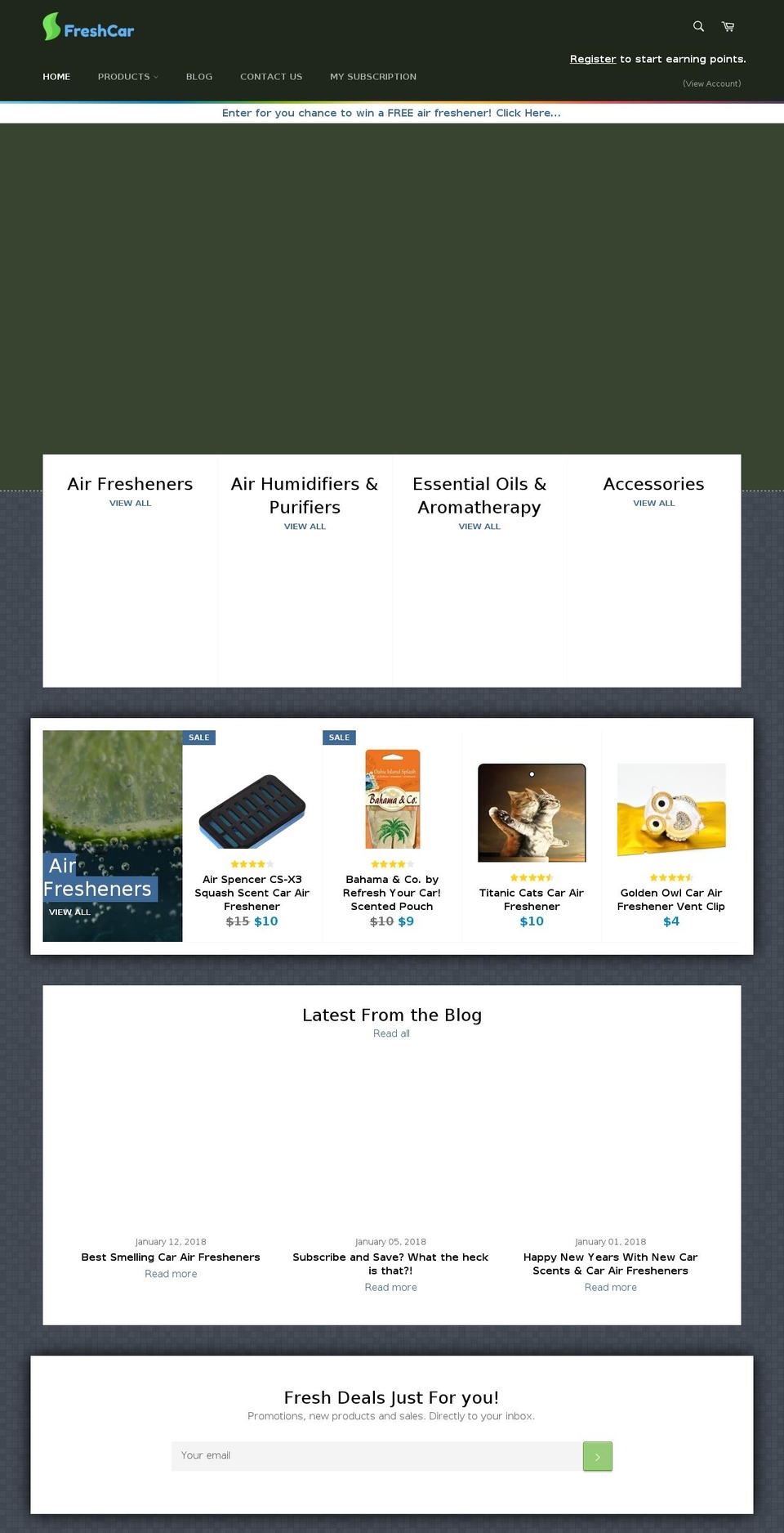 mycarsmells.com — Shopify storefront screenshot