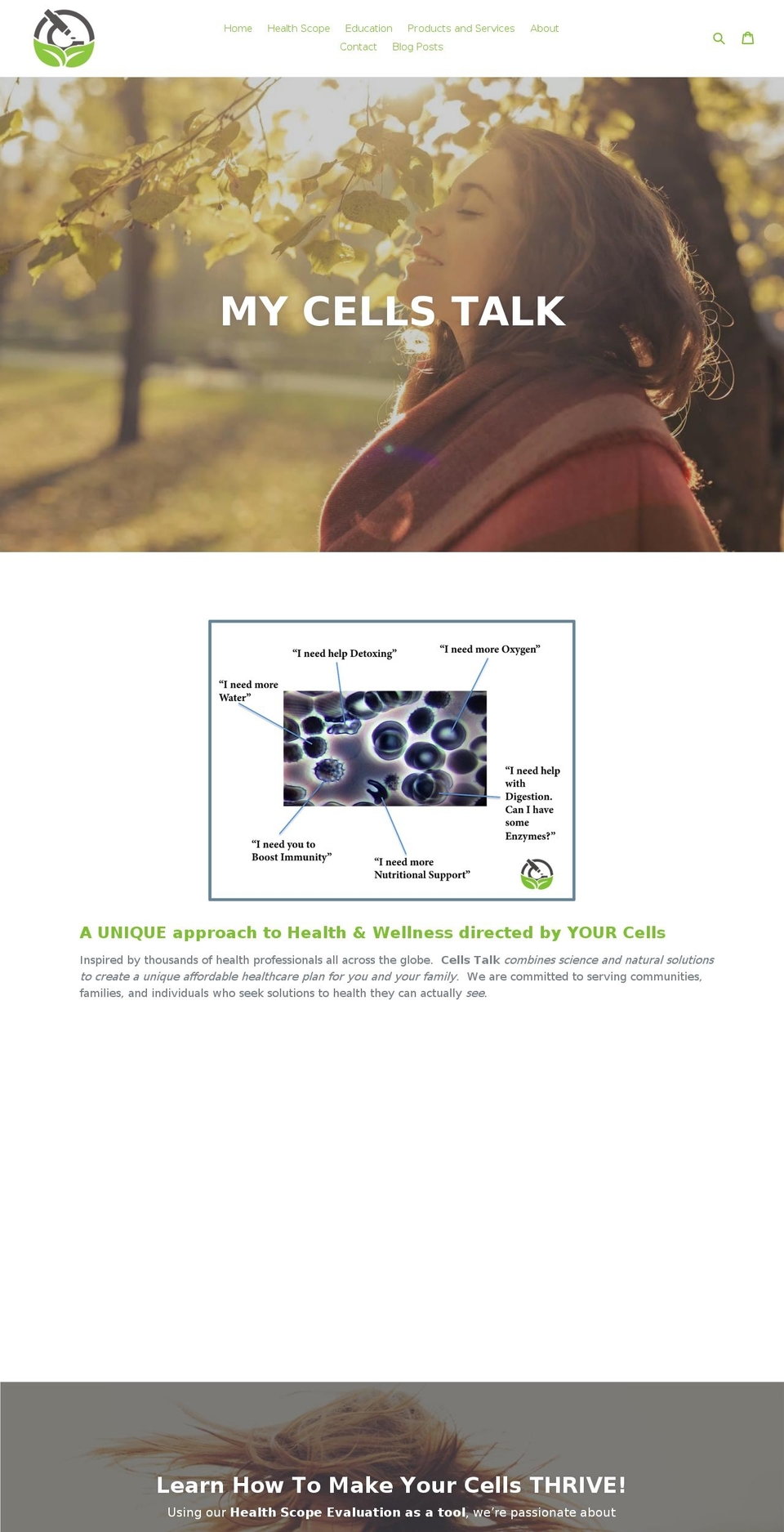 mycellstalk.com — Shopify storefront screenshot