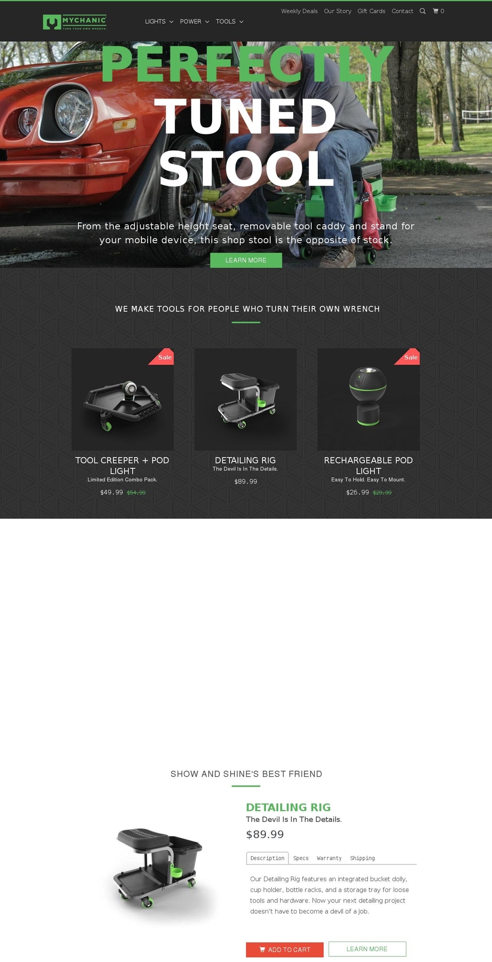 mychanic.com shopify website screenshot
