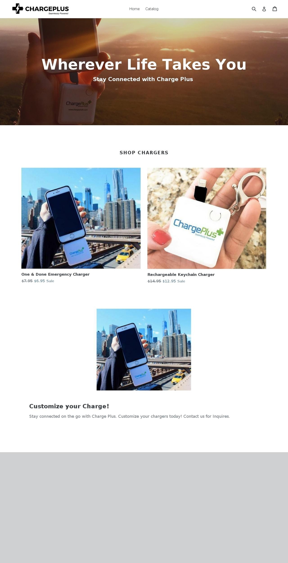mychargeplus.com shopify website screenshot