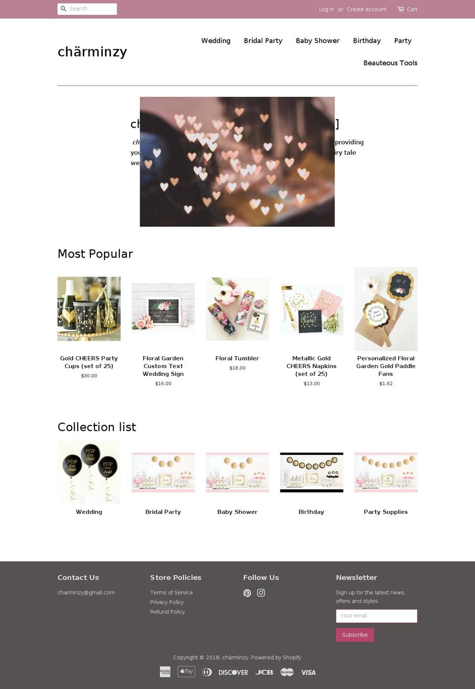 mycharmedday.com — Shopify storefront screenshot